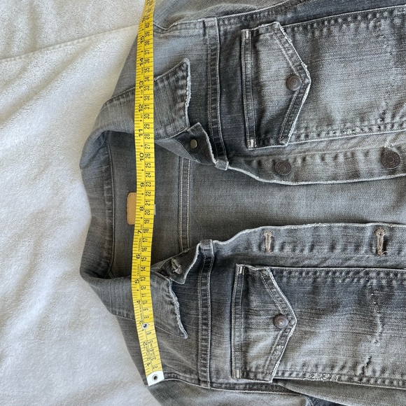 Citizens of Humanity Jean Jacket / black gray distressed classic fitted lovely S - Picture 8 of 16